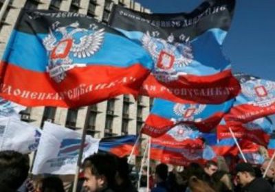 مسيرات بمدينة دونيتسك لإحياء ذكرى إعلانها الحكم الذاتى واستقلالها عن أوكرانيا