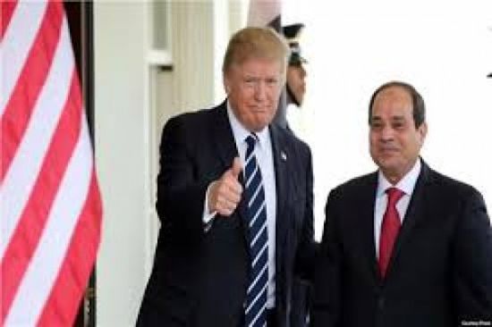 ترامب يشكر السيسي على جهوده فى مجال التسامح الديني