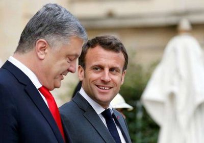 "إيمانويل" يلتقي بالمتنافسين على الرئاسة الأوكرانية