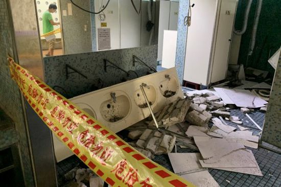زلزال قوته 6.1 درجة يضرب تايوان يؤدي لإجلاء المدارس (صور)