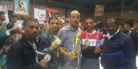 3 لاعبين يمنيين يحرزون المركز الثاني ببطولة الأندية العربية للكونغ فو بالأردن