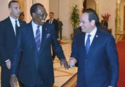 الرئيس المصري يستقبل نظيره التشادي لمناقشة سبل تعزيز العلاقات بين البلدين