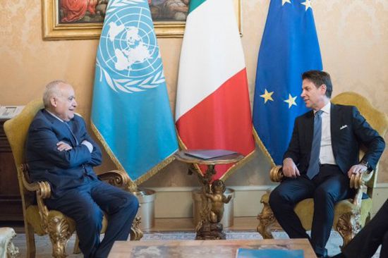 رئيس وزراء إيطاليا يستقبل غسان سلامة في روما