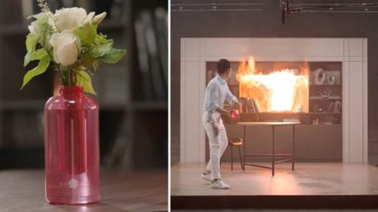 سامسونغ تبتكر زهرية تطفئ الحرائق بشكل فوري (فيديو)