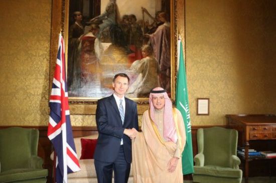 الجبير يُغرد عقب لقاء نظيره البريطاني بشأن اليمن