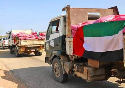 مساعدات "خليفة الإنسانية" بسقطرى تصل منطقة قبهتن وقرى شاعب (صور)