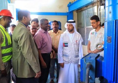بدعم إماراتي.. افتتاح مشروع الصرف الصحي بالعاصمة عدن (صور)