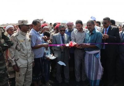افتتاح مشروع جسر المعابر في مديرية حجر بحضرموت (صور)