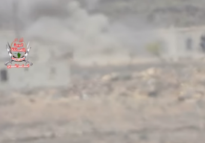 تدمير طقم عسكري حوثي في جبهة مريس شمال الضالع (فيديو)