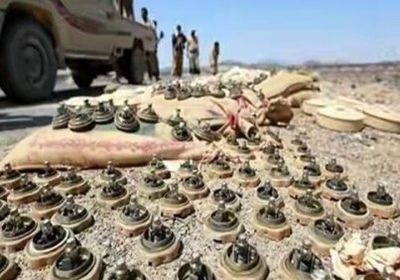 تفاصيل تفكيك أكثر من ألف لغم حوثي في الجوف