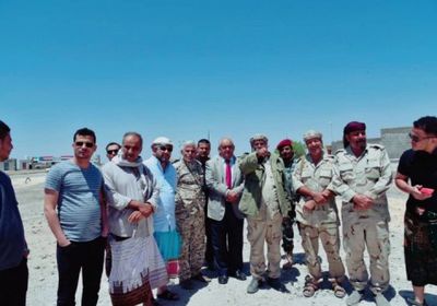 زيارة خاصة من أعضاء هيئة رئاسة الانتقالي للجبهات في الحد بيافع