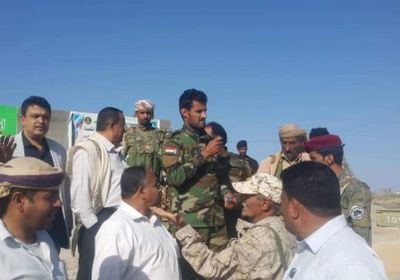 وفد من الجمعية الوطنية الجنوبية يزور جبهات الحدود بيافع (صور)