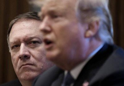 بومبيو: القاعدة والخطر الإيراني أسباب استمرار تقديم الدعم العسكري لتحالف دعم الشرعية باليمن 