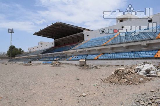 الكشف عن سبب توقف أعمال ملعب معاوية بلحج (صور)