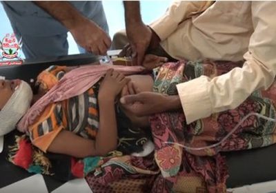 إصابة طفلة بشظايا قذيفة حوثية في مديرية حيس بالحديدة (فيديو)&nbsp;