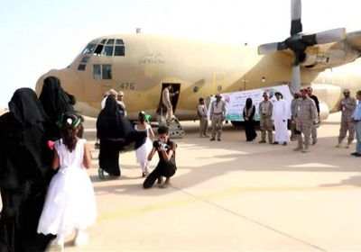 تفويج الرحلة الرابعة من المعتمرين عبر مطار الغيضة بالمهرة&nbsp;