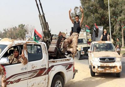 طائرات الجيش الليبي تدك تجمعات مليشيا تابعة لحكومة الوفاق