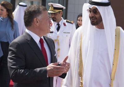 محمد بن زايد يتبادل التهاني مع ملك الأردن بمناسبة حلول شهر رمضان