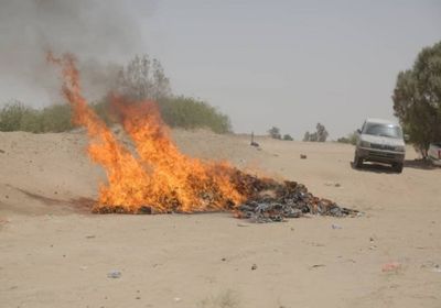 في أول يوم رمضان..إتلاف 15 طنًا من المواد الغذائية منتهية الصلاحية في مأرب