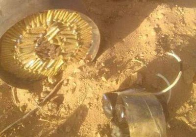 تفكيك عبوتين ناسفتين في المحفد (صور)