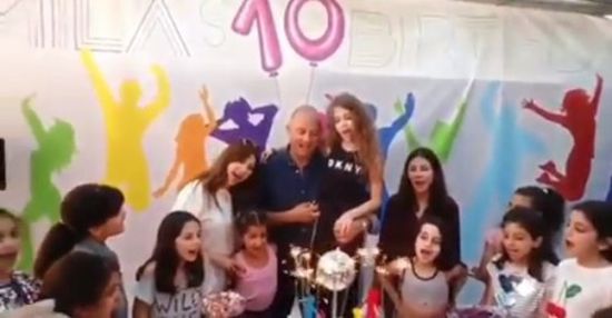 بالفيديو.. هكذا احتفلت نانسي عجرم بعيد ميلاد ابنتها ميلا