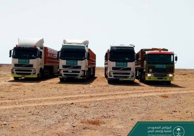 البرنامج السعودي ينشر صورا لمشروع الخط الناقل للمياه بطول ٢٠ كلم في المهرة