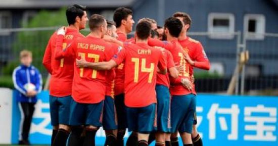 منتخب أسبانيا يتقدم على جزر فارو 3/1 بالشوط الأول.. تصفيات يورو 2020
