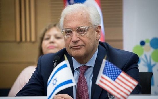 فلسطين تصف السفير الأمريكي بتل أبيب بـ" سفير الاستيطان "