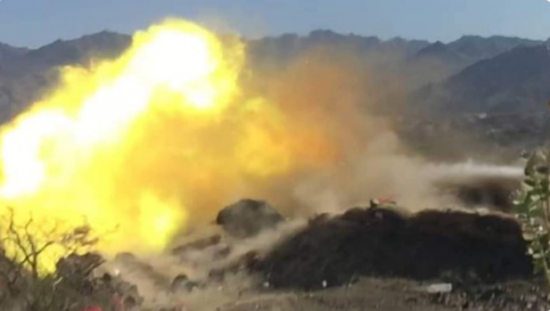 القوات الجنوبية تصب نيرانها المكثفة على مواقع الحوثي غرب الضالع