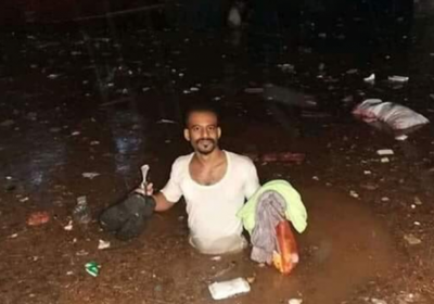 اليافعي يطالب التحالف بإنقاذ عدن بعد تهالك منازل المواطنين جراء السيول