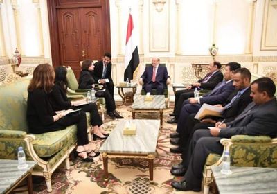 تفاصيل لقاء الرئيس اليمني مع مساعدة الأمين العام للأمم المتحدة&nbsp;