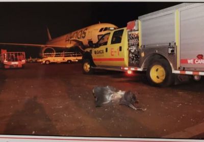 اللقطات الأولى لأضرار الاعتداء الحوثي على مطار أبها السعودي (صور)