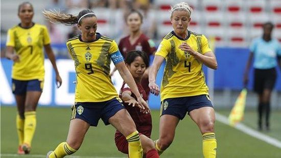 السويد تكتفي بـ5 أهداف في مرمى تايلاند وتتأهل للدور الثاني بمونديال السيدات
