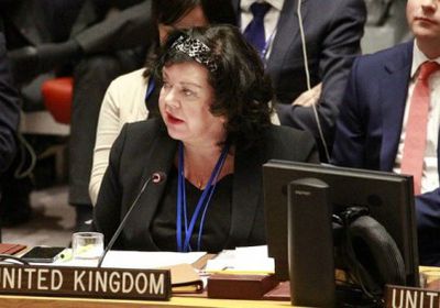 مندوبة بريطانيا لدى الأمم المتحدة: ندين الهجوم الحوثي على مطار أبها السعودي