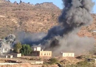 سماع دوي انفجارات عنيفة عقب تدمير طقمين لمليشيا الحوثي غرب قعطبة 
