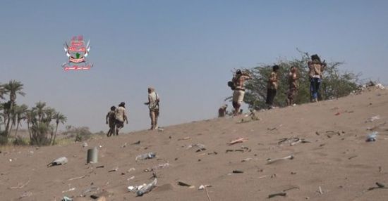 مليشيات الحوثي تقصف مواقع العمالقة في الجبلية بالتحيتا