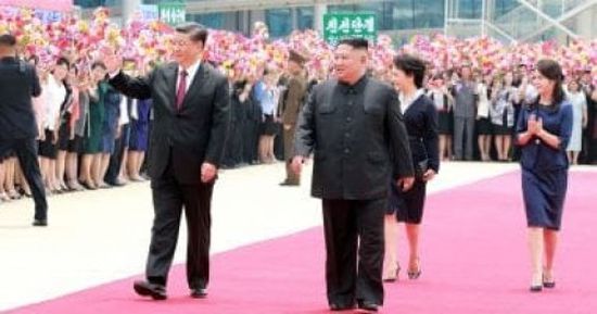 الرئيس الصيني يغادر كوريا الشمالية بعد زيارة استغرقت يومين