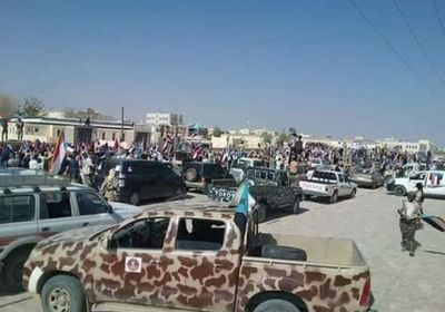 وصول الشيخ صالح بن فريد وعدد من قيادات الانتقالي لساحة مليونية عتق (صور)