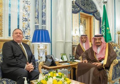 العاهل السعودي يستقبل وزير الخارجية الأميركي بقصر السلام في جدة (صور)