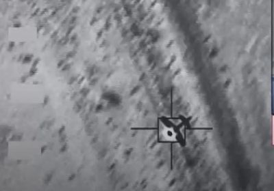 شاهد.. لحظة تدمير التحالف لطائرة إيرانية بلا طيار أطلقها الحوثيون