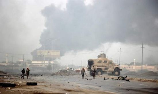 قصف حوثي مكثف على مواقع القوات المشتركة بمدينة الصالح في الحديدة