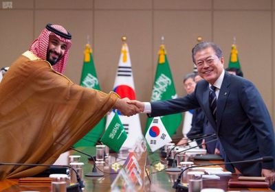 ولي عهد السعودية يعقد جلسة مشاورات مع الرئيس الكوري لبحث مستجدات الساحة الدولية