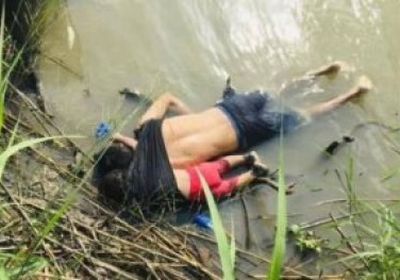 كلمات مؤثرة لترامب على صورة المهاجر السلفادوري الغريق وابنته