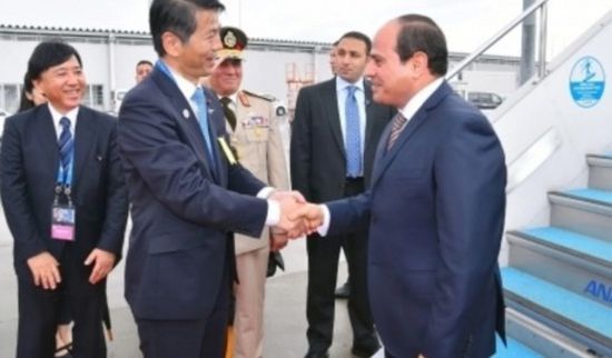الرئيس المصري يجري مباحثات ثنائية مع رئيس الوزراء الياباني