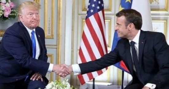  الرئيس الفرنسي: سأحاول إقناع ترامب بتعليق فرض العقوبات على إيران