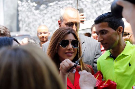 بالصور.. نجوى كرم تستعد لمؤتمر صحفي على هامش مشاركتها بمهرجان موازين