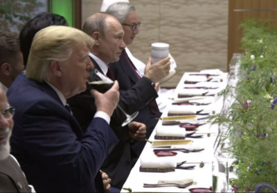 الكرملين يكشف سر "الترمس" الذي شرب منه بوتين خلال قمة "G20"