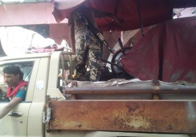 حملة لإزالة العوائق من الأسواق في شوارع مدينة الحبيلين بردفان 