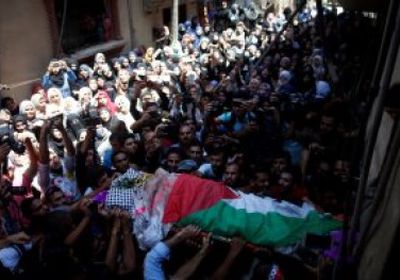 تشييع جثمان شهيد بلدة العيسوية بالقدس بعد تسلمه من قوات الإحتلال