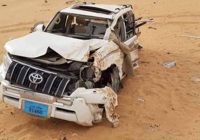 مصرع امرأة وابنتها في حادث مروع بطريق العبر-مأرب (صور)